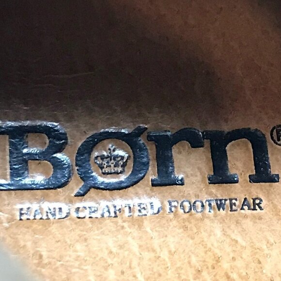 Born Womens Riding Boots W22441 Brown Leather Block Heel Zip Buckle Straps 9 - Picture 8 of 12